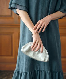 SLOBE IENA | 【andrea cardone/アンドレアカルドネ】メタリッククラッチ(ショルダーバッグ)