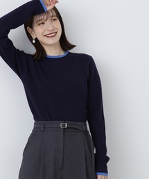 N.(N. Natural Beauty Basic) | ◆バイカラーケーブルニット(ニット/セーター)