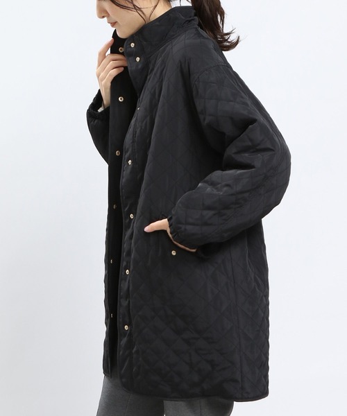 GLOBAL WORK Smile Seed Store（グローバルワーク スマイルシードストア）の「リバーシブルボアロングブルゾン/968527（ブルゾン・レディース・ベージュ/ダークグリーン/ブラック・LARGE/SMALL/MEDIUM/X-LARGE）」の2枚目の写真