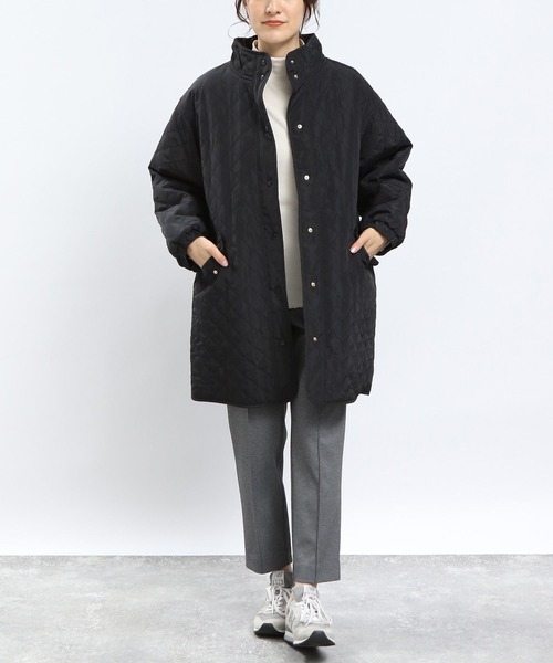 GLOBAL WORK Smile Seed Store（グローバルワーク スマイルシードストア）の「リバーシブルボアロングブルゾン/968527（ブルゾン・レディース・ベージュ/ダークグリーン/ブラック・LARGE/SMALL/MEDIUM/X-LARGE）」の4枚目の写真