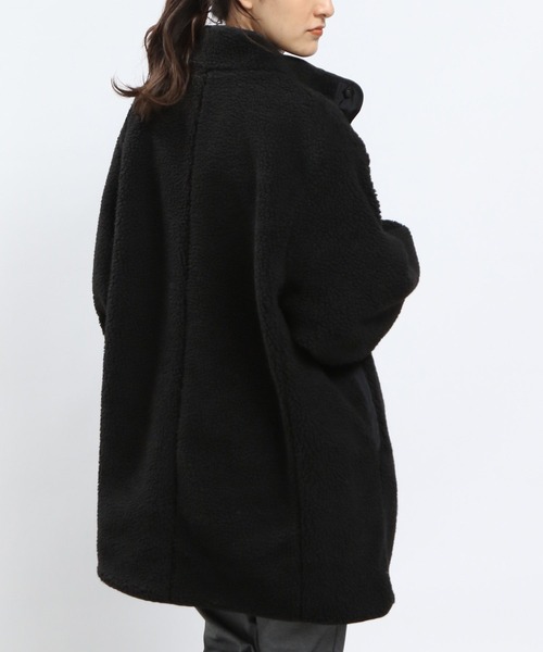 GLOBAL WORK Smile Seed Store（グローバルワーク スマイルシードストア）の「リバーシブルボアロングブルゾン/968527（ブルゾン・レディース・ベージュ/ダークグリーン/ブラック・LARGE/SMALL/MEDIUM/X-LARGE）」の12枚目の写真