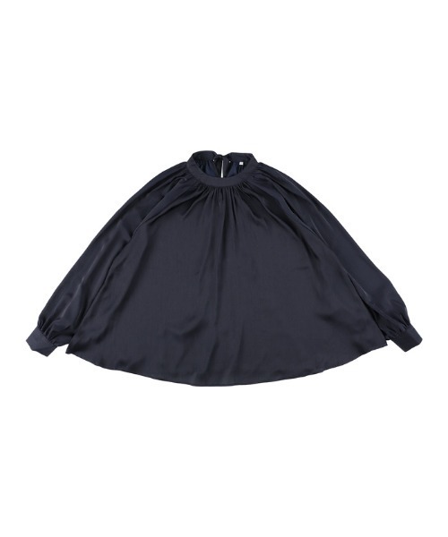 coca(coca)(コカ)の「サテンボウタイギャザーブラウス(シャツ/ブラウス・レディース・ネイビー/ライトベージュ・L/M)」の14枚目の写真