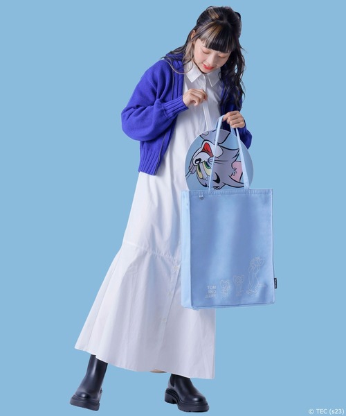 Tom&Jerry(トムアンドジェリー)の「【公式】TOM and JERRY 推しが尊い トートバッグ(トートバッグ・レディース・レッド/オレンジ/ブラック/ホワイト/ピンク/グリーン/イエロー/パープル/ブルー・FREE)」の18枚目の写真