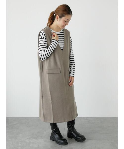 Lugnoncure（ルノンキュール）の「OE天竺ラウンドヘムカットソー（Tシャツ/カットソー・レディース・ホワイト/ブラック/オフホワイト・F）」の5枚目の写真