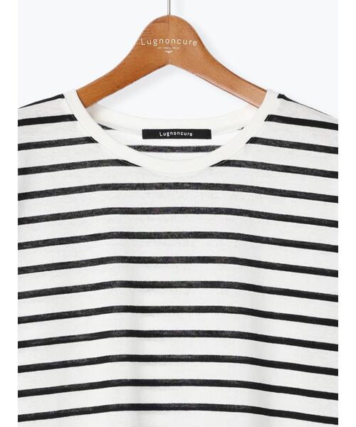 Lugnoncure（ルノンキュール）の「OE天竺ラウンドヘムカットソー（Tシャツ/カットソー・レディース・ホワイト/ブラック/オフホワイト・F）」の10枚目の写真