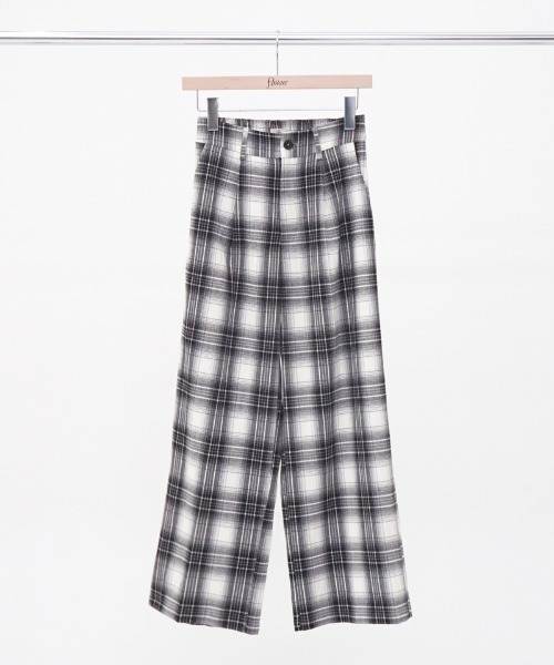 flower（フラワー）の「パウダリーチェックパンツ（その他パンツ・レディース・ブラック/ブラウン・FREE）」の17枚目の写真