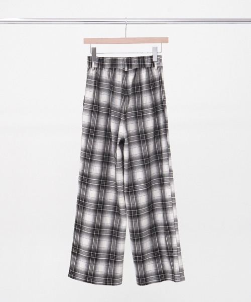 flower（フラワー）の「パウダリーチェックパンツ（その他パンツ・レディース・ブラック/ブラウン・FREE）」の21枚目の写真