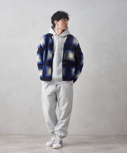 JOURNAL STANDARD relume(ジャーナルスタンダード レリューム)の「CALIFORNIA クロシェアミ ニットカーディガン "OMBRE"(カーディガン/ボレロ・メンズ・ベージュ/ネイビー/ブラック・LARGE/MEDIUM)」の21枚目の写真
