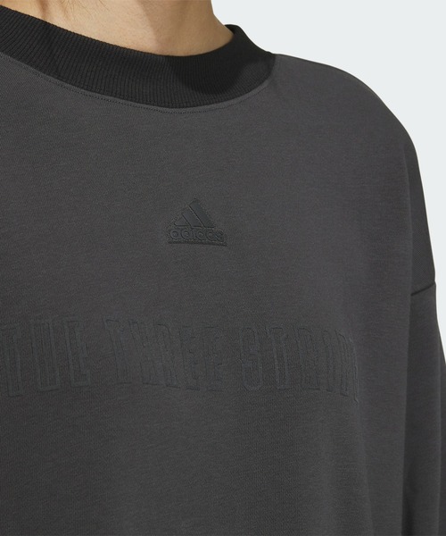 adidas(アディダス)の「ワーディング オーバーサイズフィット スウェット / アディダス adidas(スウェット・レディース・ダークグレー/ホワイト/ライトブルー・MEDIUM/XX-LARGE/SMALL/LARGE/X-LARGE)」の14枚目の写真