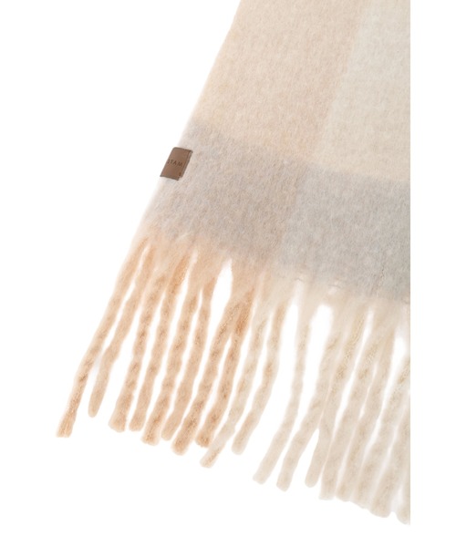 ALEXIA STAM(アリシアスタン)の「Plaid Scarf Yellow /チェック柄マフラー(Yellow)(マフラー・レディース・イエロー・FREE)」の2枚目の写真