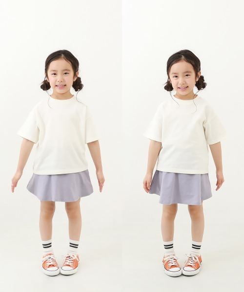 devirock(デビロック)の「【両側ポケット付き】1分丈 無地スカッツ(スカート・キッズ・グレー系1/ピンク系7/ブラック/ブルーグレー/ブルー系6/パープル系3/スモークピンク/グリーン系その他2/ピンク系6/チャコール/オレンジ系2/イエロー系1・80cm/90cm/100cm/110cm/120cm/130cm/140cm/150cm/160cm)」の20枚目の写真