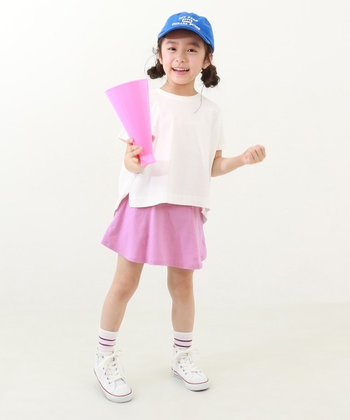 devirock(デビロック)の「【両側ポケット付き】1分丈 無地スカッツ(スカート・キッズ・グレー系1/ピンク系7/ブラック/ブルーグレー/ブルー系6/パープル系3/スモークピンク/グリーン系その他2/ピンク系6/チャコール/オレンジ系2/イエロー系1・80cm/90cm/100cm/110cm/120cm/130cm/140cm/150cm/160cm)」の18枚目の写真