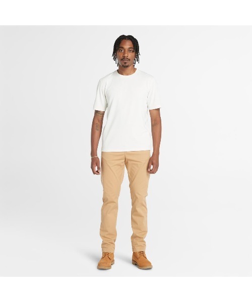 Timberland(ティンバーランド)の「メンズ 半袖 マルチ パーパス Tシャツ(Tシャツ/カットソー・メンズ・グリーン/オフホワイト・LARGE/MEDIUM/SMALL/X-LARGE/X-SMALL/XXX-LARGE/XX-LARGE)」の5枚目の写真