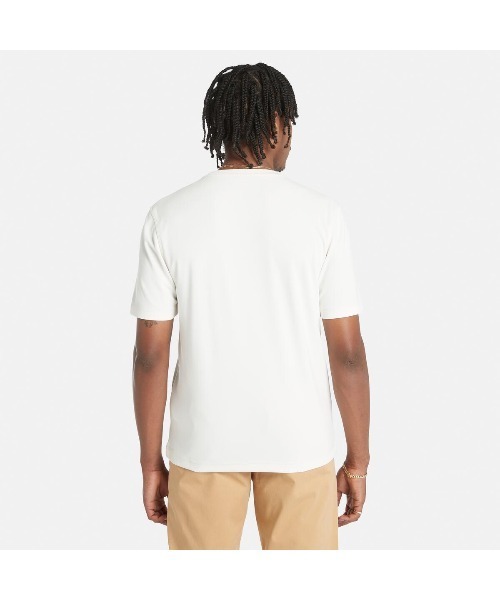 Timberland(ティンバーランド)の「メンズ 半袖 マルチ パーパス Tシャツ(Tシャツ/カットソー・メンズ・グリーン/オフホワイト・LARGE/MEDIUM/SMALL/X-LARGE/X-SMALL/XXX-LARGE/XX-LARGE)」の6枚目の写真