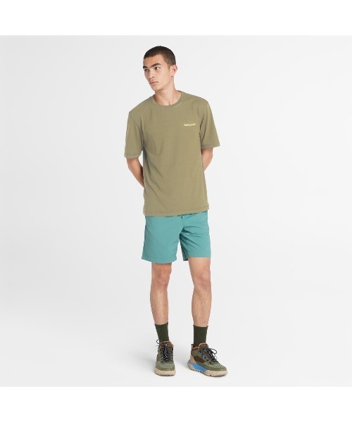 Timberland(ティンバーランド)の「メンズ 半袖 マルチ パーパス Tシャツ(Tシャツ/カットソー・メンズ・グリーン/オフホワイト・LARGE/MEDIUM/SMALL/X-LARGE/X-SMALL/XXX-LARGE/XX-LARGE)」の8枚目の写真