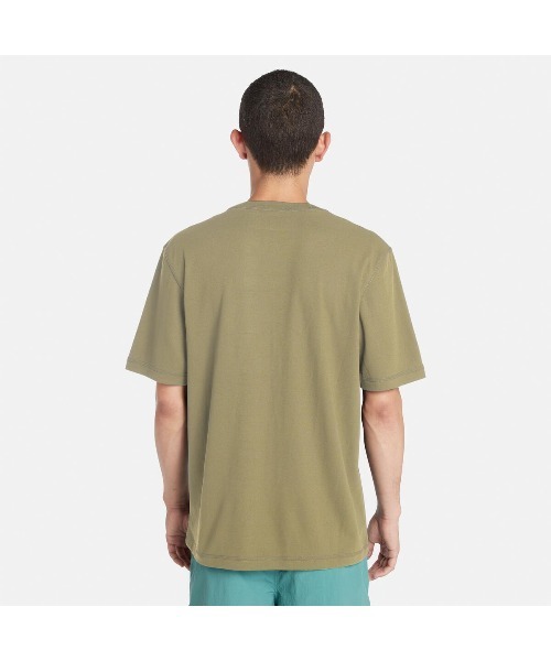 Timberland(ティンバーランド)の「メンズ 半袖 マルチ パーパス Tシャツ(Tシャツ/カットソー・メンズ・グリーン/オフホワイト・LARGE/MEDIUM/SMALL/X-LARGE/X-SMALL/XXX-LARGE/XX-LARGE)」の3枚目の写真
