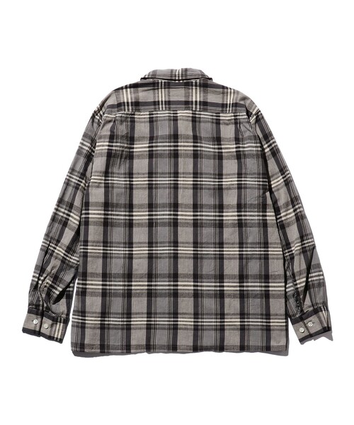 BEAMS PLUS(ビームスプラス)の「BEAMS PLUS / マドラス オープンカラー シャツ(シャツ/ブラウス・メンズ・マスタード/チャコールグレー・MEDIUM/SMALL/X-LARGE/LARGE)」の11枚目の写真