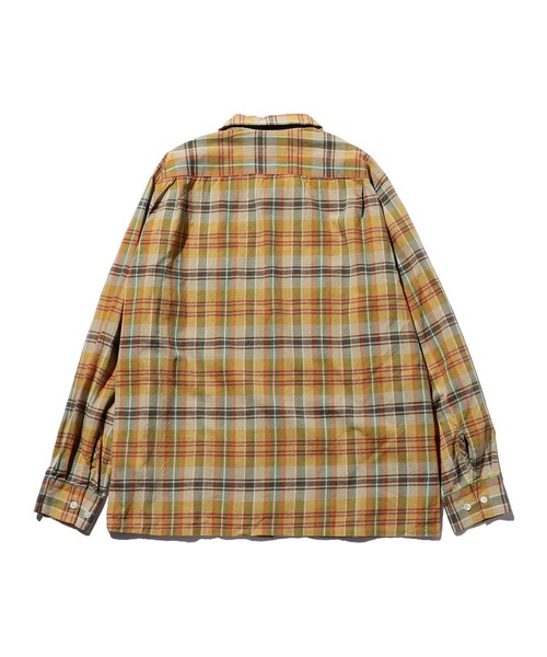 BEAMS PLUS(ビームスプラス)の「BEAMS PLUS / マドラス オープンカラー シャツ(シャツ/ブラウス・メンズ・マスタード/チャコールグレー・MEDIUM/SMALL/X-LARGE/LARGE)」の16枚目の写真