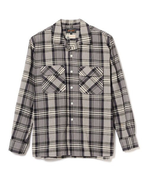 BEAMS PLUS(ビームスプラス)の「BEAMS PLUS / マドラス オープンカラー シャツ(シャツ/ブラウス・メンズ・マスタード/チャコールグレー・MEDIUM/SMALL/X-LARGE/LARGE)」の17枚目の写真