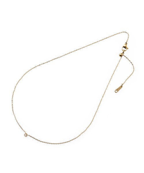 CENE（セネ）の「【CENE】セネ/ジルコニアスライドチェーンネックレス（ネックレス・レディース・シルバー/ゴールド・FREE）」の9枚目の写真