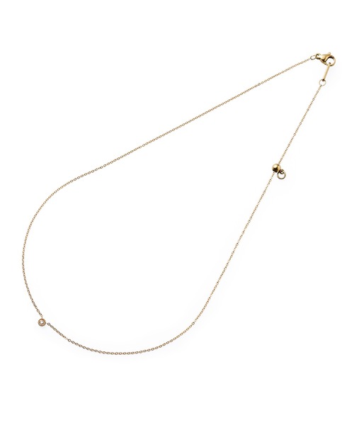 CENE（セネ）の「【CENE】セネ/ジルコニアスライドチェーンネックレス（ネックレス・レディース・シルバー/ゴールド・FREE）」の10枚目の写真