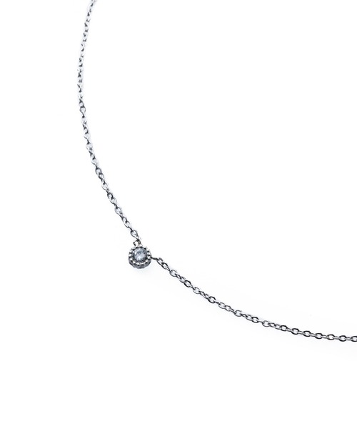 CENE（セネ）の「【CENE】セネ/ジルコニアスライドチェーンネックレス（ネックレス・レディース・シルバー/ゴールド・FREE）」の12枚目の写真