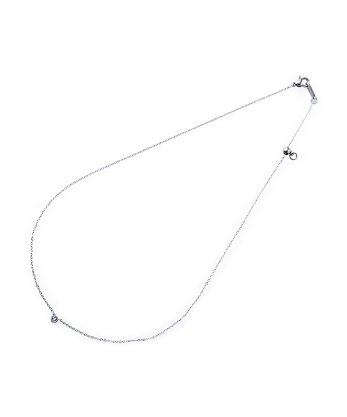 CENE（セネ）の「【CENE】セネ/ジルコニアスライドチェーンネックレス（ネックレス・レディース・シルバー/ゴールド・FREE）」の11枚目の写真