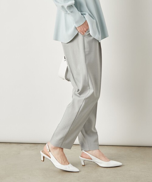 NOLLEY’S Sophi(ノーリーズソフィ)の「《セットアップ対応》ウォッシャブルライトテーパードパンツ(その他パンツ・レディース・サックスブルー/ライトグレー/ネイビー/オフホワイト・34/36/38)」の14枚目の写真