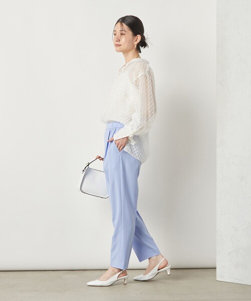 NOLLEY’S Sophi(ノーリーズソフィ)の「《セットアップ対応》ウォッシャブルライトテーパードパンツ(その他パンツ・レディース・サックスブルー/ライトグレー/ネイビー/オフホワイト・34/36/38)」の19枚目の写真