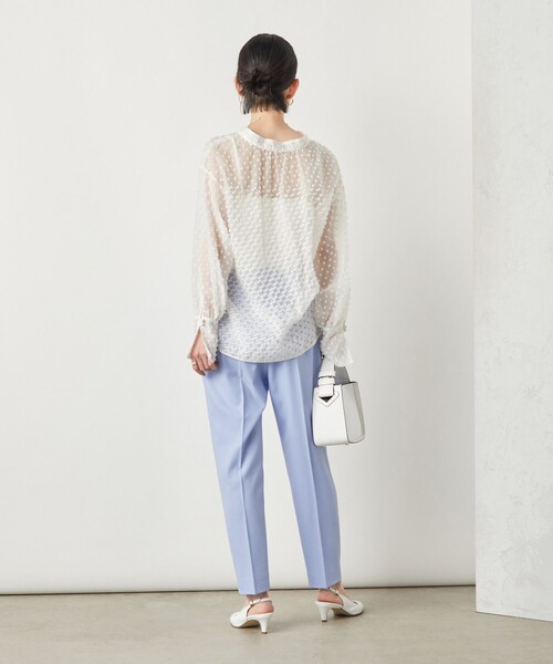 NOLLEY’S Sophi(ノーリーズソフィ)の「《セットアップ対応》ウォッシャブルライトテーパードパンツ(その他パンツ・レディース・サックスブルー/ライトグレー/ネイビー/オフホワイト・34/36/38)」の20枚目の写真