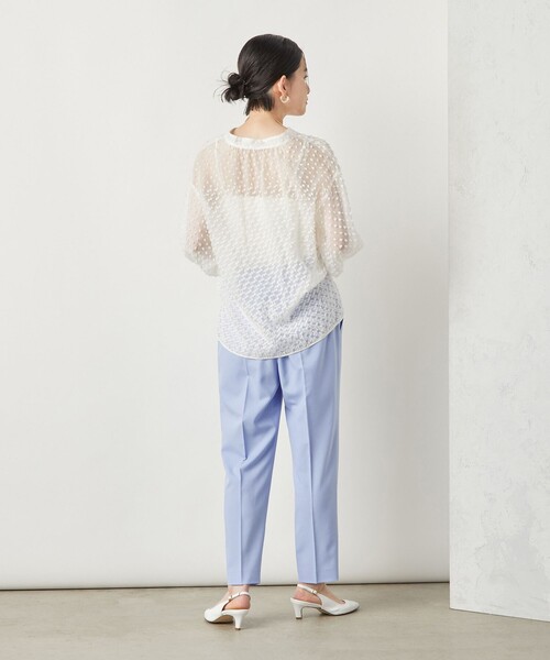 NOLLEY’S Sophi(ノーリーズソフィ)の「《セットアップ対応》ウォッシャブルライトテーパードパンツ(その他パンツ・レディース・サックスブルー/ライトグレー/ネイビー/オフホワイト・34/36/38)」の21枚目の写真