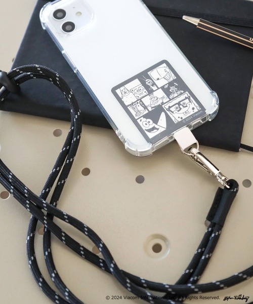 BAYFLOW(ベイフロー)の「【SpongeBob(スポンジ・ボブ)×BAYFLOW】スマホショルダー(スマホケース/カバー・レディース・ブラック/イエロー・0)」の2枚目の写真