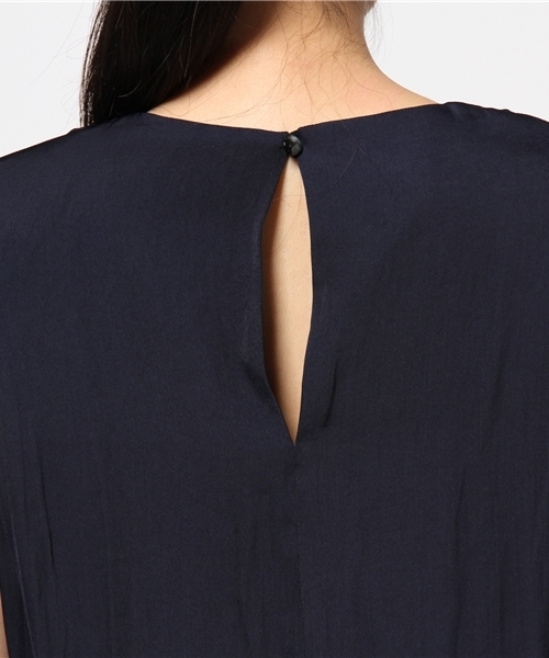 robbem（ロベム）の「【robbem】DEUXサテントップス（シャツ/ブラウス・レディース・マスタード/ネイビー・FREE）」の7枚目の写真