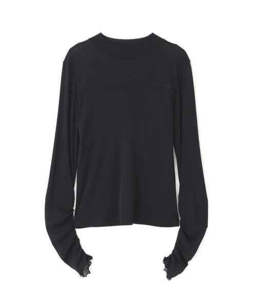 FREE'S MART(フリーズマート)の「◆レイヤードシアーカットソー(Tシャツ/カットソー・レディース・ホワイト/ブラック・FREE)」の3枚目の写真