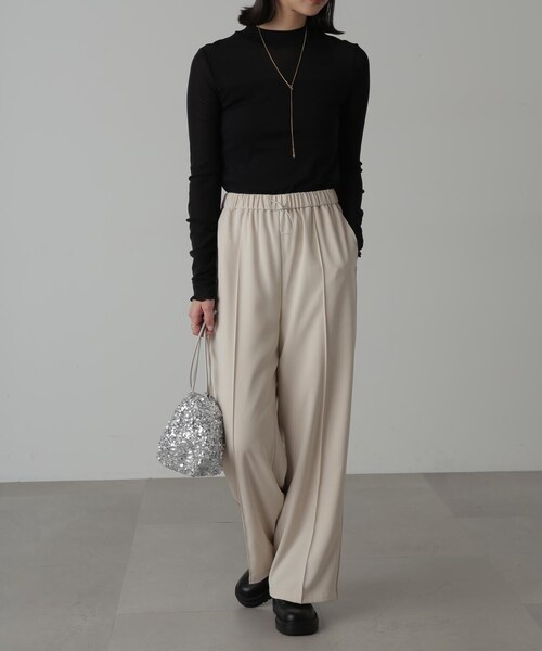 FREE'S MART(フリーズマート)の「◆レイヤードシアーカットソー(Tシャツ/カットソー・レディース・ホワイト/ブラック・FREE)」の6枚目の写真