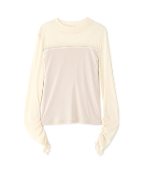 FREE'S MART(フリーズマート)の「◆レイヤードシアーカットソー(Tシャツ/カットソー・レディース・ホワイト/ブラック・FREE)」の11枚目の写真