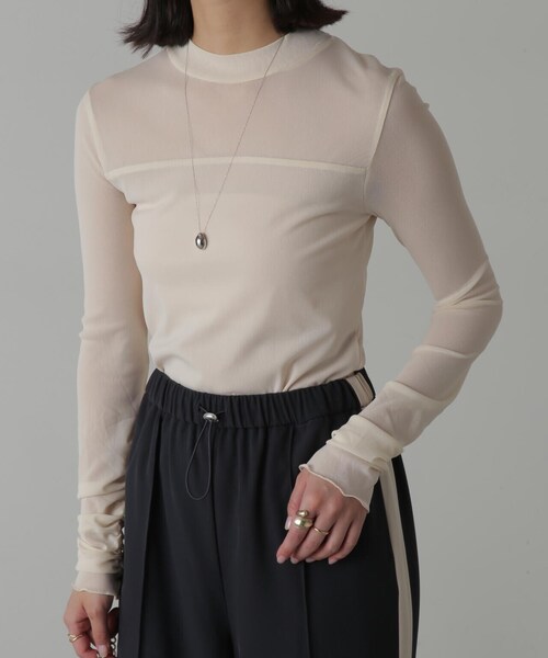 FREE'S MART(フリーズマート)の「◆レイヤードシアーカットソー(Tシャツ/カットソー・レディース・ホワイト/ブラック・FREE)」の15枚目の写真