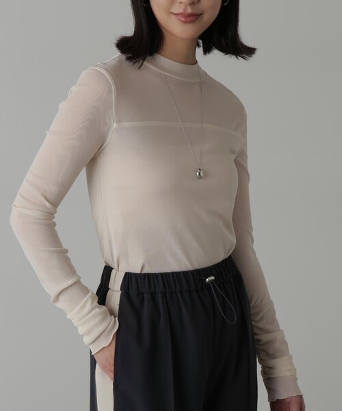 FREE'S MART(フリーズマート)の「◆レイヤードシアーカットソー(Tシャツ/カットソー・レディース・ホワイト/ブラック・FREE)」の16枚目の写真