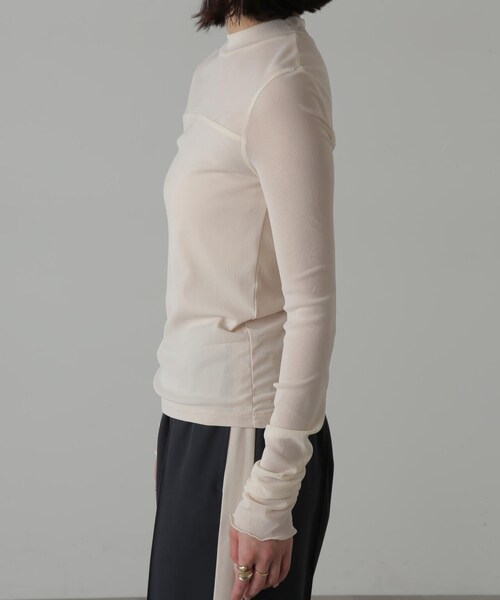 FREE'S MART(フリーズマート)の「◆レイヤードシアーカットソー(Tシャツ/カットソー・レディース・ホワイト/ブラック・FREE)」の18枚目の写真