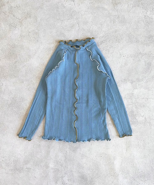 HOGAN RANCH WEAR（ホーガンランチウエア）の「メローリブカットソー（90～150cm）（Tシャツ/カットソー・キッズ・ブラック/ブルー/オフホワイト・90/100/110/120/130/140/150）」の3枚目の写真