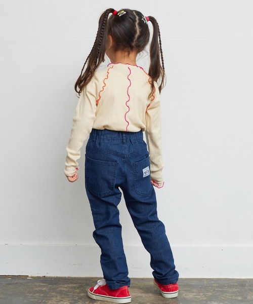 HOGAN RANCH WEAR（ホーガンランチウエア）の「メローリブカットソー（90～150cm）（Tシャツ/カットソー・キッズ・ブラック/ブルー/オフホワイト・90/100/110/120/130/140/150）」の14枚目の写真