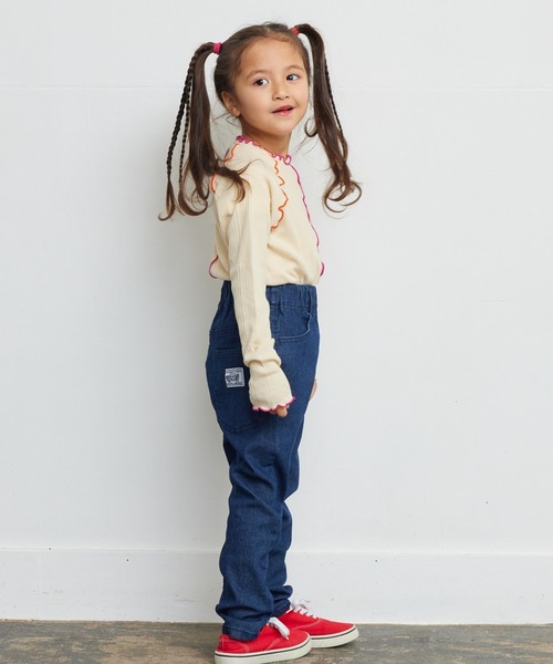 HOGAN RANCH WEAR（ホーガンランチウエア）の「メローリブカットソー（90～150cm）（Tシャツ/カットソー・キッズ・ブラック/ブルー/オフホワイト・90/100/110/120/130/140/150）」の15枚目の写真