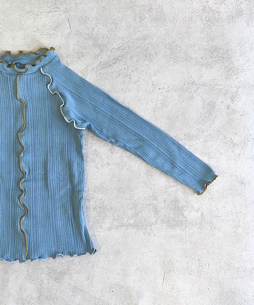 HOGAN RANCH WEAR（ホーガンランチウエア）の「メローリブカットソー（90～150cm）（Tシャツ/カットソー・キッズ・ブラック/ブルー/オフホワイト・90/100/110/120/130/140/150）」の4枚目の写真