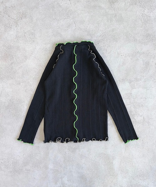 HOGAN RANCH WEAR（ホーガンランチウエア）の「メローリブカットソー（90～150cm）（Tシャツ/カットソー・キッズ・ブラック/ブルー/オフホワイト・90/100/110/120/130/140/150）」の6枚目の写真