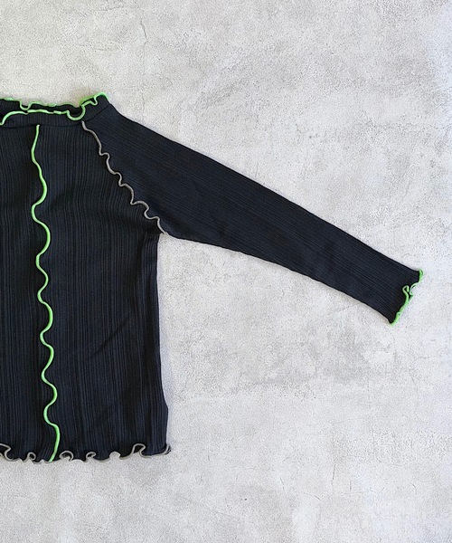 HOGAN RANCH WEAR（ホーガンランチウエア）の「メローリブカットソー（90～150cm）（Tシャツ/カットソー・キッズ・ブラック/ブルー/オフホワイト・90/100/110/120/130/140/150）」の7枚目の写真