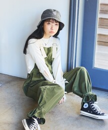 FREAK'S STORE | SOMETHING × FREAK'S STORE/サムシング 別注 Vintage Gather Overall/ビンテージ ギャザー オーバーオール(サロペット/オーバーオール)