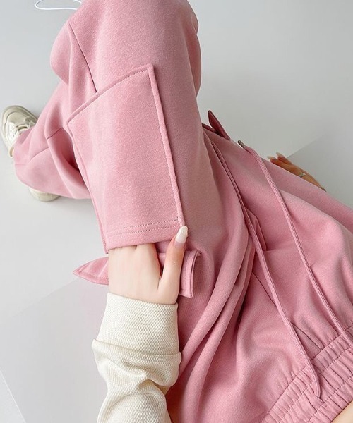 SHEENA(シーナ)の「スウェットカーゴパンツ(スラックス・レディース・ピンク/ライトグレー/ブラック/グレー・M)」の20枚目の写真