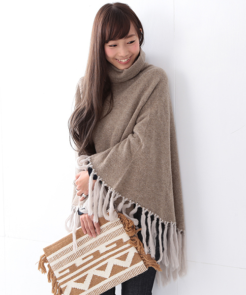 Lilas Campbell（リラキャンベル）の「Lilas Campbell / ウール ジオメトリー クラッチバッグ（クラッチバッグ・レディース・ブラック/ベージュ・ONE SIZE）」の10枚目の写真