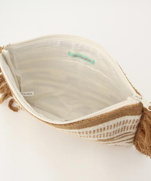 Lilas Campbell（リラキャンベル）の「Lilas Campbell / ウール ジオメトリー クラッチバッグ（クラッチバッグ・レディース・ブラック/ベージュ・ONE SIZE）」の16枚目の写真