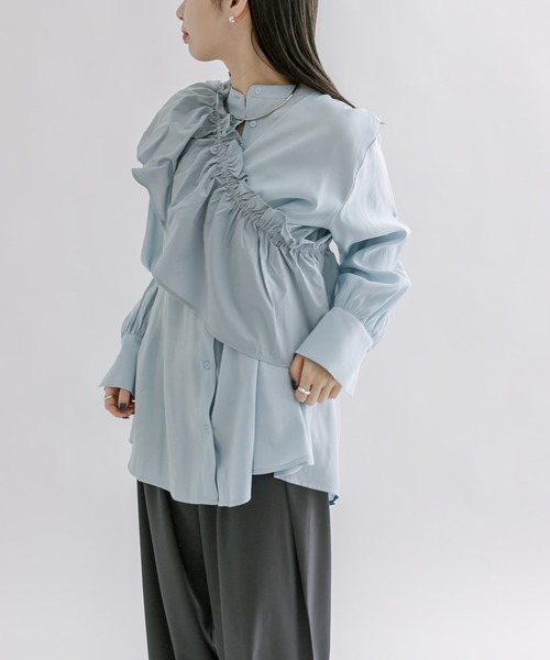 mline（エムライン）の「【3色展開】[mline]フリルビスチェSETブラウス（シャツ/ブラウス・レディース・アイボリー/ブラック/ブルー・FREE）」の13枚目の写真